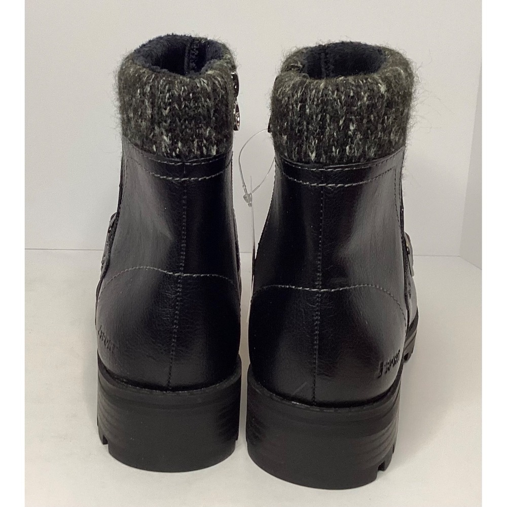 JSport Violet Knit Cuff Memory Foam Boot Women's Size 9 Black NIB - Picture 6 of 6